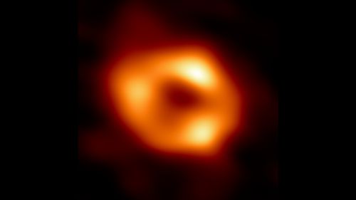 Sagittarius A* in all its glory. Image Credit: Event Horizon Telescope collaboration.