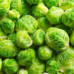 Loads of green Brussels Sprouts