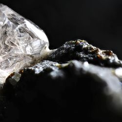 Diamond nestled in kimberlite