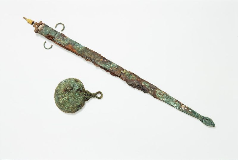 Iron Age grave sword and mirror