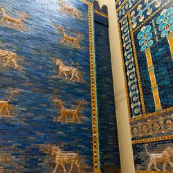 Ishtar Gate, the eighth gate to the inner city of Babylon during the Neo-Babylonian Empire.