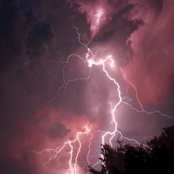 photograph of lightning