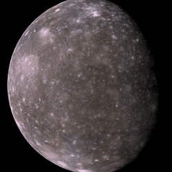 Callisto, Jupiter's second-largest moon.