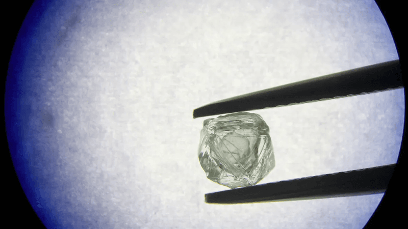 A double diamond, diamond is totally loose and free to rattle around the cavity inside the outer diamond.