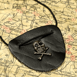 An eyepatch on a piratey-looking map.