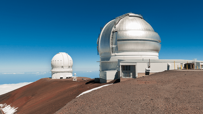 Gemini North Observatory on top of Mauna Kea.