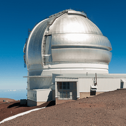 Gemini North Observatory on top of Mauna Kea.