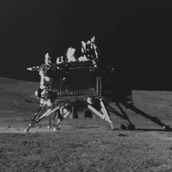 The Vikram lander at the lunar south pole.